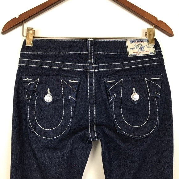 True Religion Billy Straight Flap Pocket Jeans 26 - Picture 2 of 7